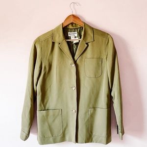 • vintage Pendleton green wool utility blazer •